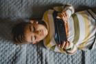 One,Boy,Caucasian,Child,Preschooler,Hold,Smartphone,Mobile,Phone,At