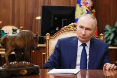 Russian President Putin meets with Governor of Oryol region Klychkov in Moscow