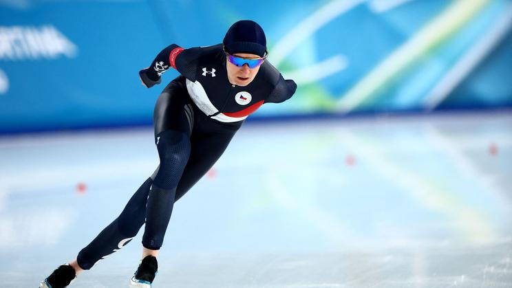 Martina Sáblikova v závodě na 5000 m na ZOH 2026