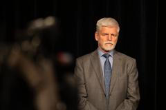 Prezident Petr Pavel na dvoudenní oficiální návštěvy Prahy, úterý 17. února.