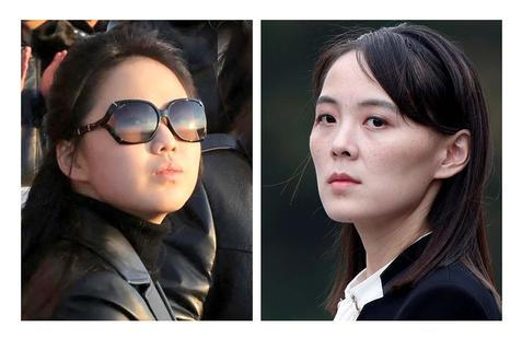 Sokyně o nástupnický jaderný trůn, vlevo Kimova dcera Kim Ču-e v pravo jeji teta a Kimova sestra Kim Jo-čong.