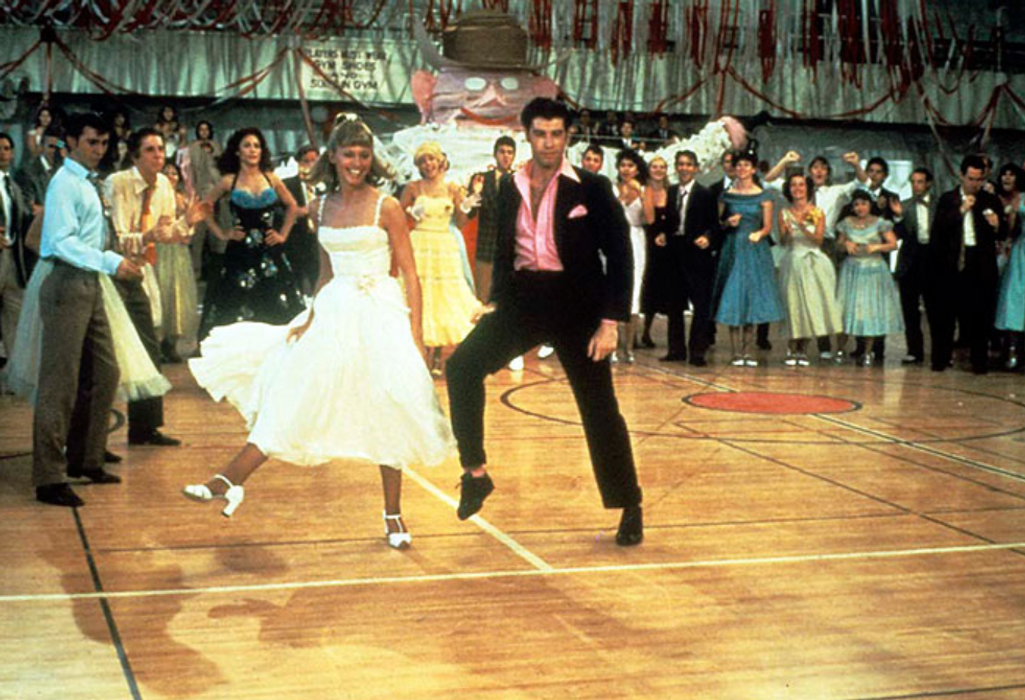 john travolta, horecka sobotni noci, pomada, zena