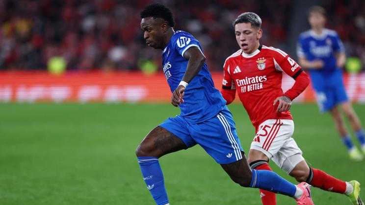 Vinícius Júnior v zápase Ligy mistrů proti Benfice