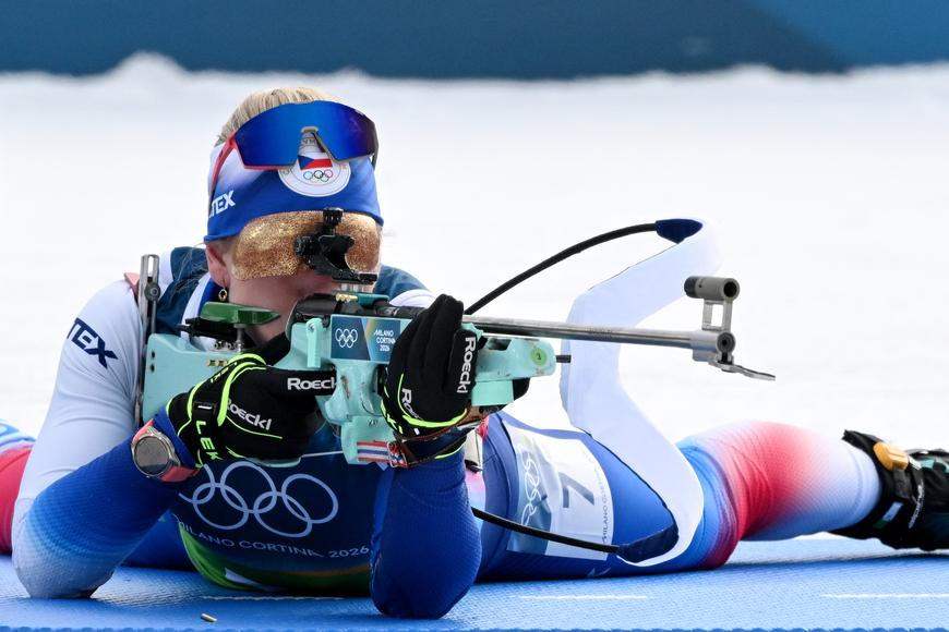 České biatlonistky sahaly po olympijské medaili, v cíli byly minutu od bronzu