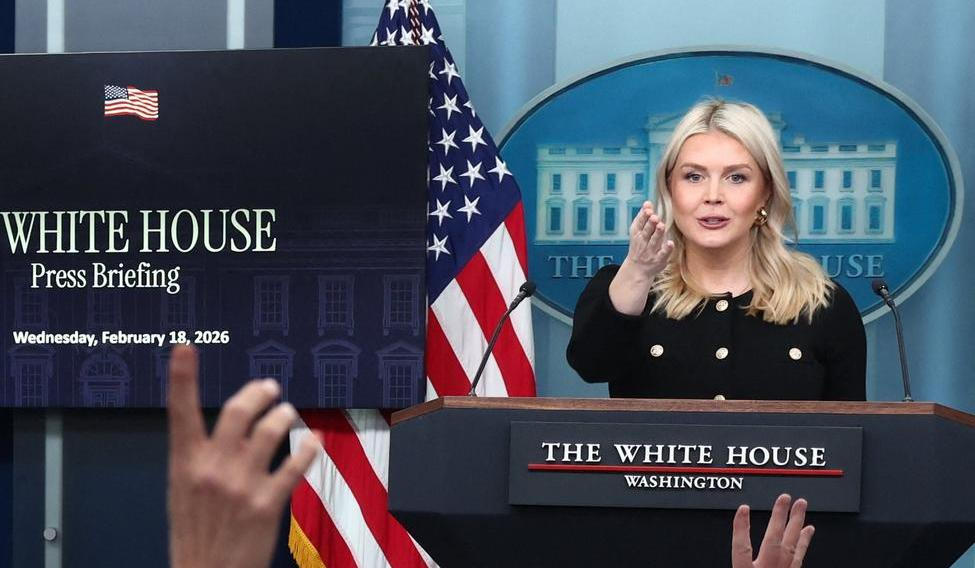 White House press secretary Karoline Leavitt holds a briefing at the White House in Washington