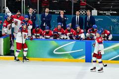 Zklamaní Češi po vyřazení z olympijského turnaje v Miláně