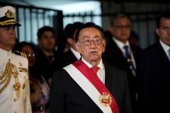 Prozatímní prezident Peru José Balcázar.