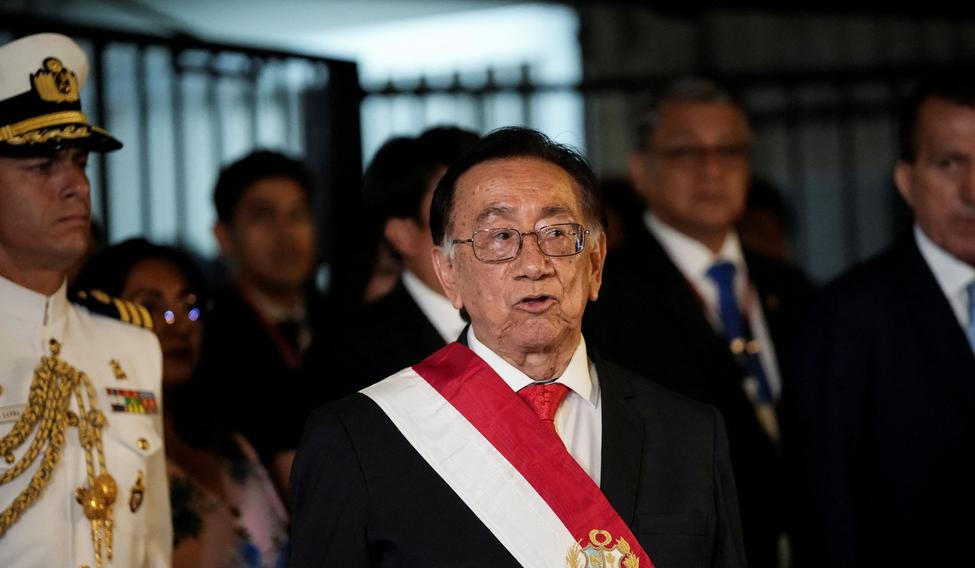 Prozatímní prezident Peru José Balcázar.
