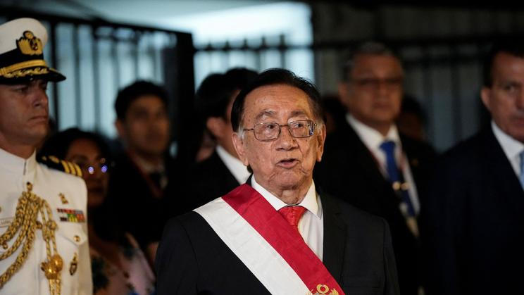 Prozatímní prezident Peru José Balcázar.