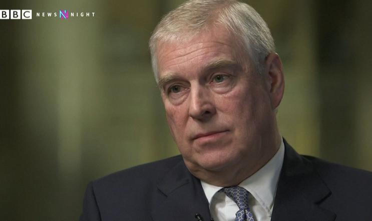 Princ Andrew při rozhovoru pro BBC.