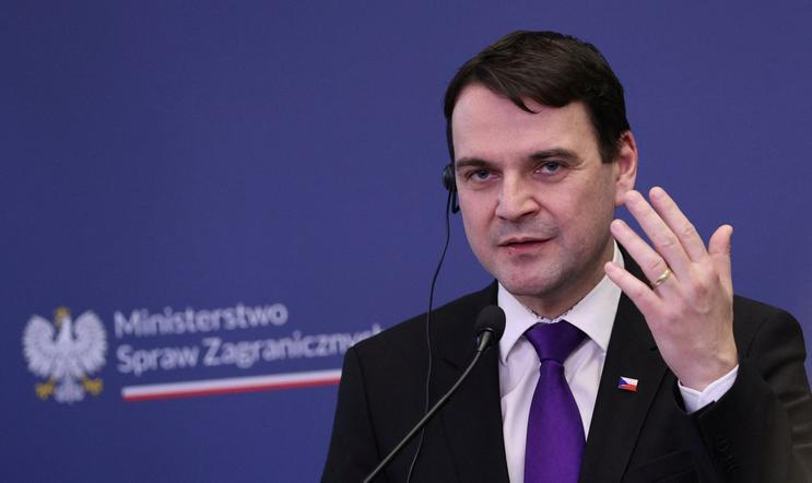 Polish and Czech foreign ministers meeting in Warsaw