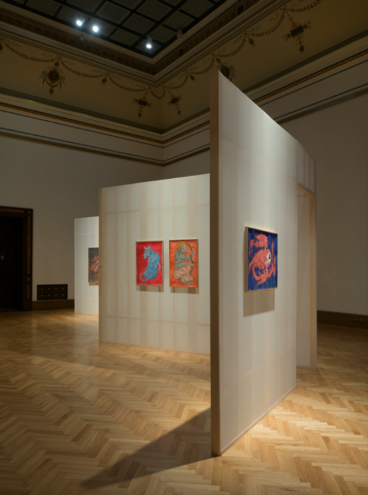 Sahej Rahal: Beyond the City of Time, pohled do instalace.