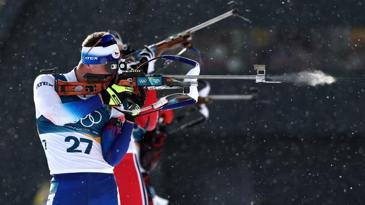 Michal Krčmář v závodě na 15 km s hromadným startem na ZOH 2026