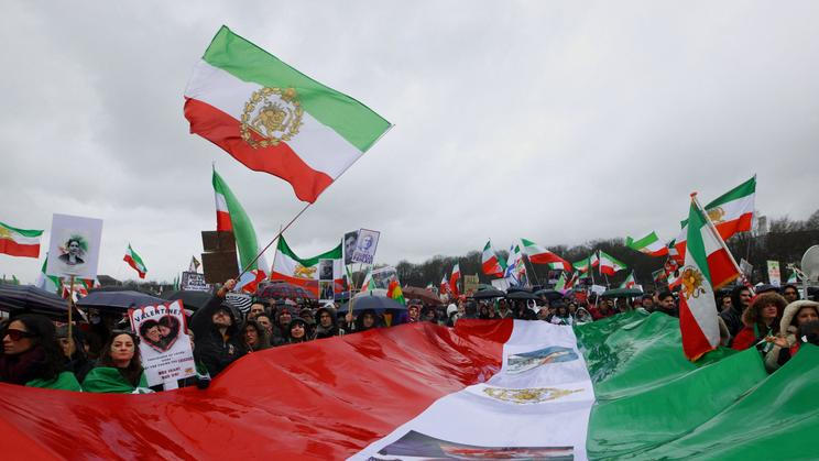 Demonstration against the Iranian government under the motto 'Freedom for Iran', in Munich
