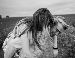 A,Girl,And,A,Guy,Are,Walking,In,The,Nature.