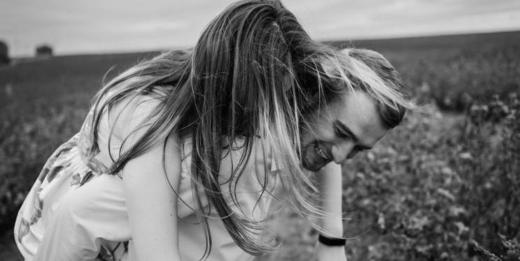 A,Girl,And,A,Guy,Are,Walking,In,The,Nature.