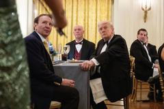 U.S. President Donald Trump and first lady Melania Trump Host Governors Dinner