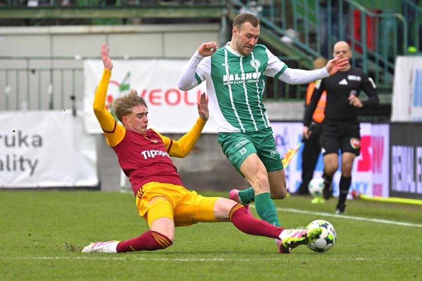 Fotbalisté Bohemians porazili poslední Duklu 1:0, doma vyhráli teprve potřetí