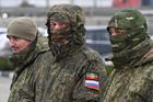 Russian soldiers receive humanitarian cargo in Rostov-on-Don