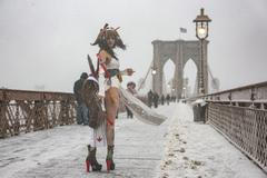 Winter snow storm hits New York City