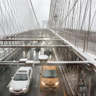 Winter snow storm hits New York City