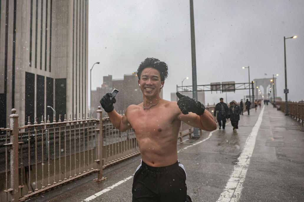 Winter snow storm hits New York City
