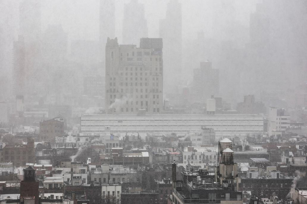 Winter snow storm hits New York City