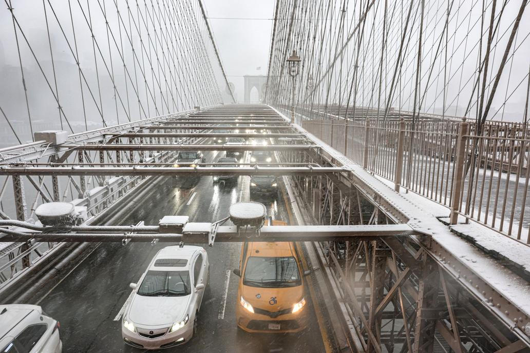 Winter snow storm hits New York City