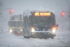 Powerful winter storm hits New York City