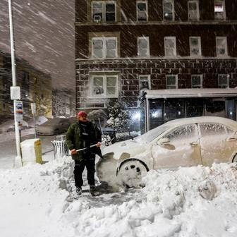 Winter snow storm hits New Jersey