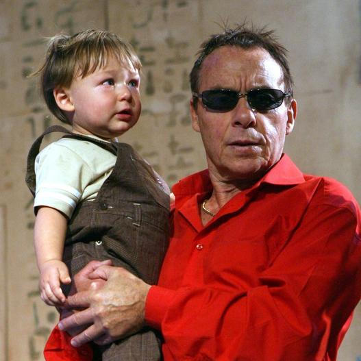 Jan Saudek se synem Matějem, 2009