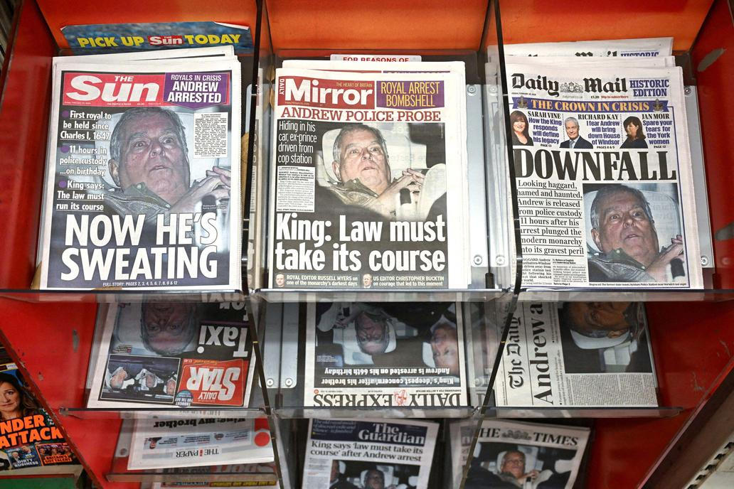 Andrew Mountbatten-Windsor released after arrest over misconduct relating to Epstein