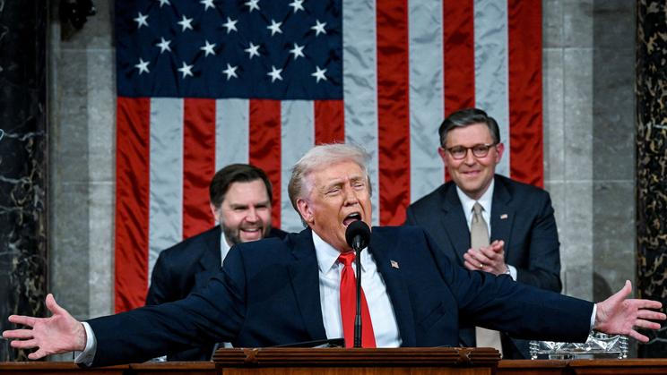 U.S. President Donald Trump delivers the State of the Union address at the U.S. Capitol in Washington D.C.