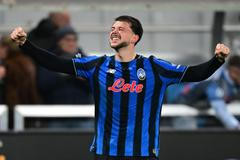 Lazar Samardžič slaví postupový gól Bergama