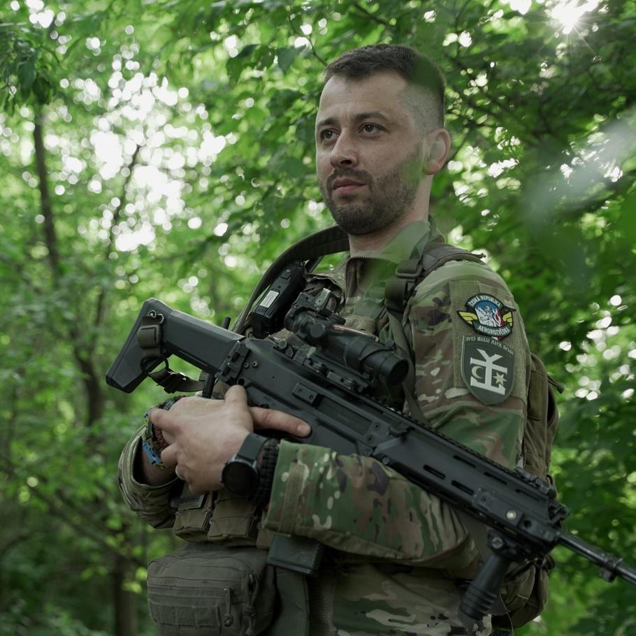 Kyrylo Veres, velitel brigády bezpilotních prostředků K2 ukrajinské armády Kyrylo Veres, velitel brigády K2 ukrajinské armády