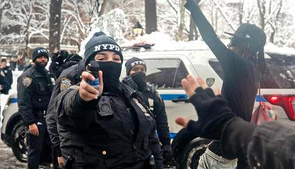 Nor'Easter Blizzard Snowball Fight In New York City, USA - 23 Feb 2026