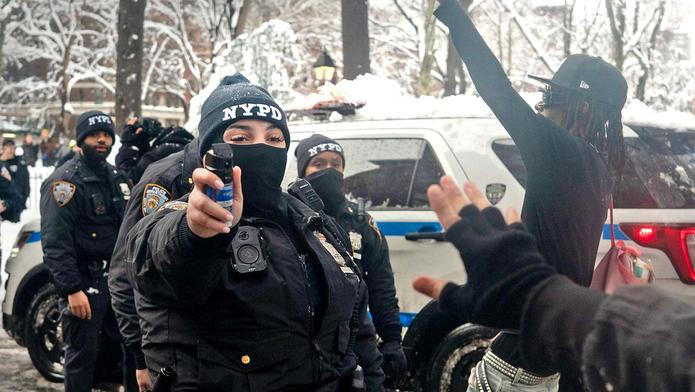 Nor'Easter Blizzard Snowball Fight In New York City, USA - 23 Feb 2026