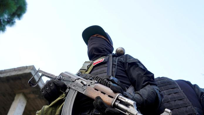 FILE PHOTO: Members of the Jalisco New Generation Cartel (CJNG) at an undisclosed location