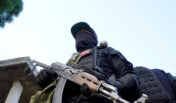 FILE PHOTO: Members of the Jalisco New Generation Cartel (CJNG) at an undisclosed location