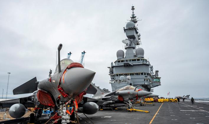 French aircraft carrier Charles de Gaulle, in Malmo