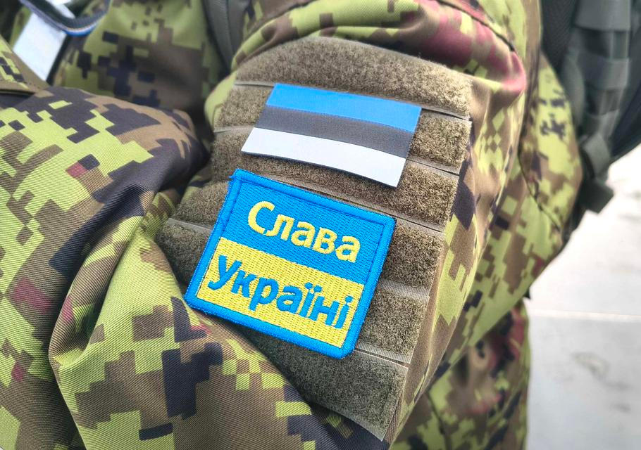 Na vojenské přehlídce bylo jasné, koho Estonci považují za své partnery a koho chtějí podporovat. Tallinn, 24. února 2026.