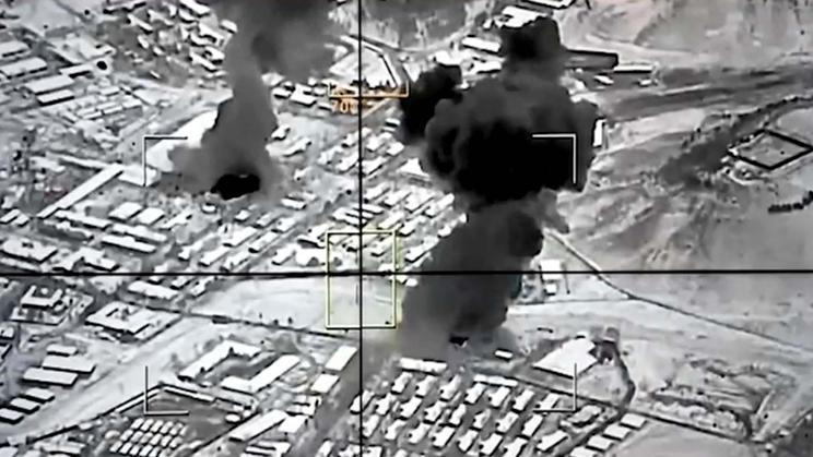 Smoke rises following what Pakistani and Taliban officials say are Pakistani strikes, in Kabul