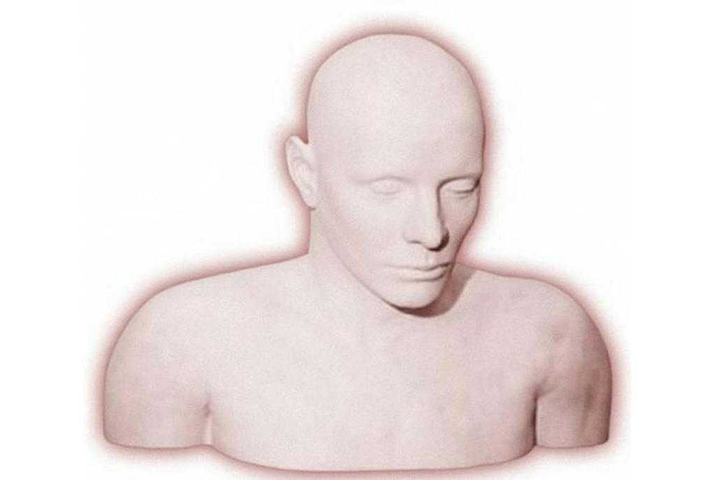 Sádrová posmrtná maska neznámého muže z pláže Somerton, pořízená australskou policií v prosinci 1948 za účelem pozdější identifikace