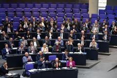Session of the lower house of parliament, the Bundestag, in Berlin
