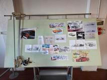 Kromě aut nechybí ani četné výkresy.