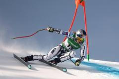 Ester Ledecká v závodě SP v super-G v Soldeu