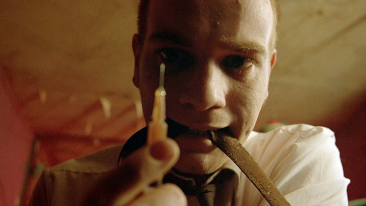 Ewan McGregor jako Mark Renton ve filmu Trainspotting.
