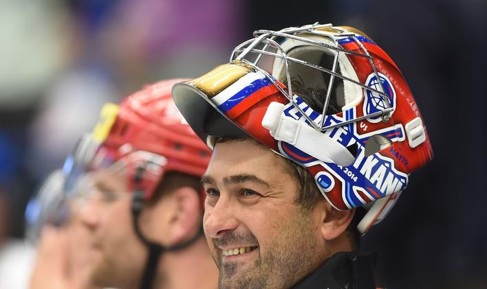 Roman Čechmánek v hokejové exhibici