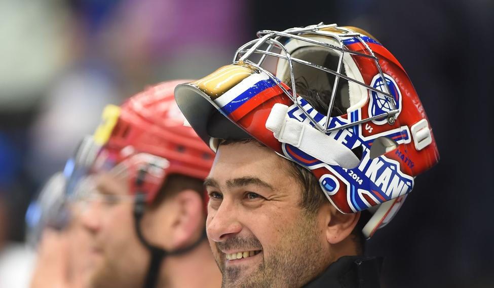 Roman Čechmánek v hokejové exhibici