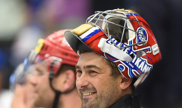 Roman Čechmánek v hokejové exhibici